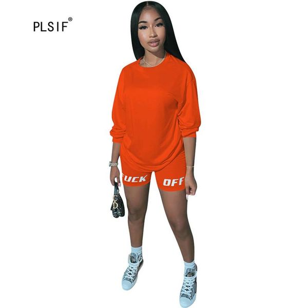 casual simple style women's wear o-neck long sleeve and letters shorts 2 piece set tracksuit outfit tracksuits, Gray
casual simple style women's wear o-neck long sleeve and letters shorts 2 piece set tracksuit outfit tracksuits, Gray