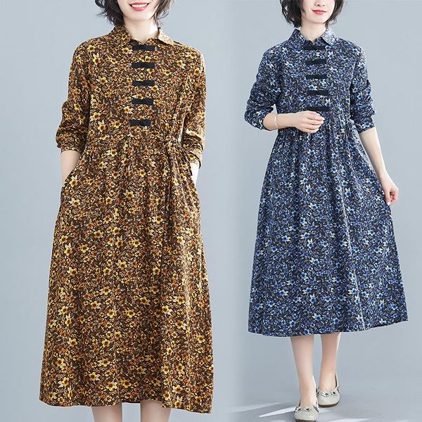casual dresses plus size retro dress woman printing vintage vestido long sleeve winter, Black;gray
casual dresses plus size retro dress woman printing vintage vestido long sleeve winter, Black;gray
