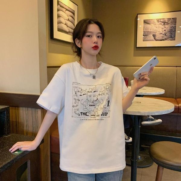 women 2021 cartoon summer print lady t-shirts t shirt ladies womens graphic female tee ovrersiezed t-shirt women's, White
women 2021 cartoon summer print lady t-shirts t shirt ladies womens graphic female tee ovrersiezed t-shirt women's, White
