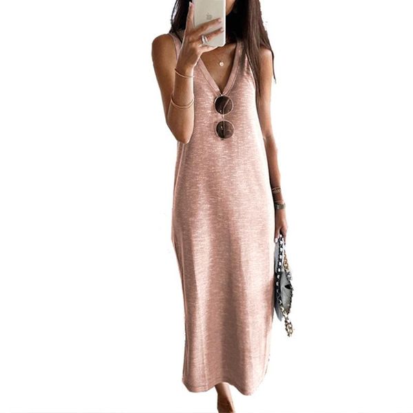 casual dresses women summer loose dress adults sleeveless solid color v-neck one-piece grey pink, Black;gray
casual dresses women summer loose dress adults sleeveless solid color v-neck one-piece grey pink, Black;gray