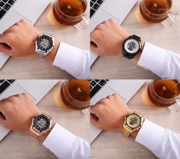 wristwatches men's fashion hollow gold watch fully automatic mechanical skeleton waterproof watches mens 2021, Slivery;brown
wristwatches men's fashion hollow gold watch fully automatic mechanical skeleton waterproof watches mens 2021, Slivery;brown