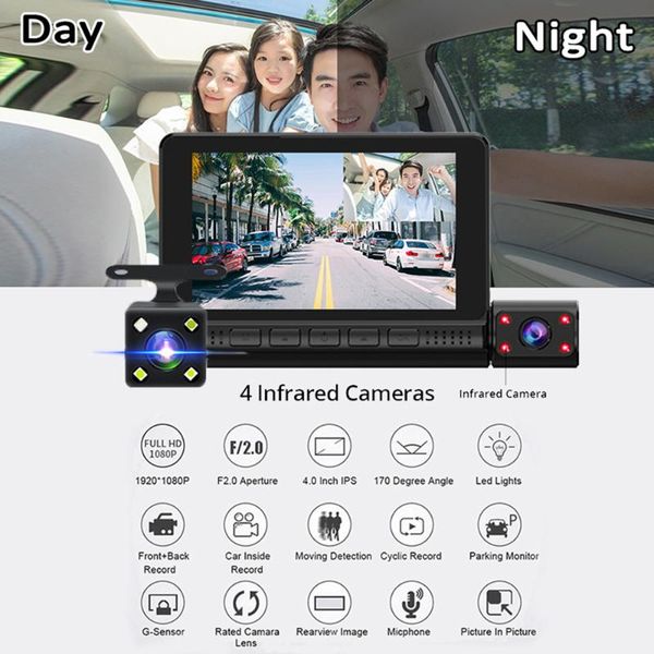 car rear view cameras& parking sensors universal dc 12/24v non-destructive 4.0 inch touch hd 1920*1080p three lens recorder driving accessor
car rear view cameras& parking sensors universal dc 12/24v non-destructive 4.0 inch touch hd 1920*1080p three lens recorder driving accessor