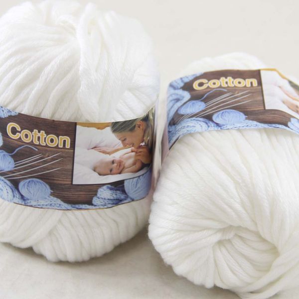 sale lot 2 ballsx50g special thick worsted 100% cotton yarn hand knitting 42201 white, Black;white
sale lot 2 ballsx50g special thick worsted 100% cotton yarn hand knitting 42201 white, Black;white