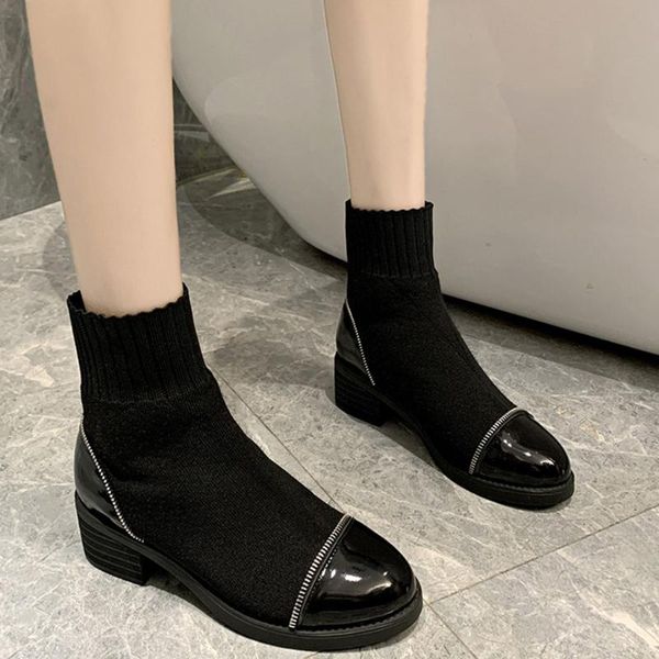 boots sagace shoes women winter zipper slip on knitted upper warm lining strentch ankle heels fashion boots-women 2021nov5, Black
boots sagace shoes women winter zipper slip on knitted upper warm lining strentch ankle heels fashion boots-women 2021nov5, Black