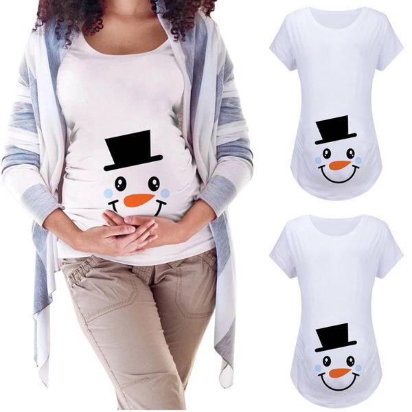 maternity & tees clothes short sleeve christmas snowman print o-neck plus size pregnancy shirt breastfeeding ropa embarazada, White
maternity & tees clothes short sleeve christmas snowman print o-neck plus size pregnancy shirt breastfeeding ropa embarazada, White