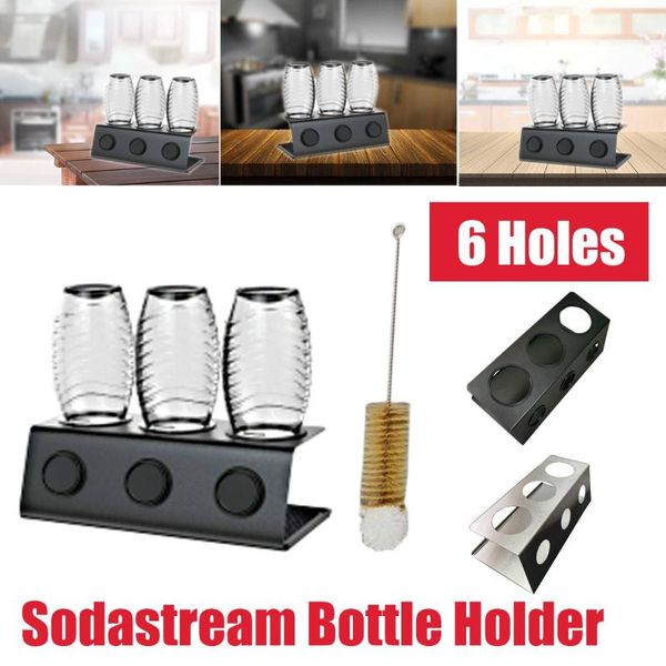 hooks & rails 6 holes stainless steel bottle holder cup drainer for soda water crystal bottles baby drain drying racks+brush
hooks & rails 6 holes stainless steel bottle holder cup drainer for soda water crystal bottles baby drain drying racks+brush