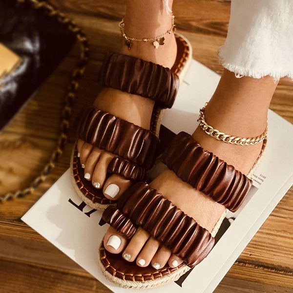 ladies platform sandals folded slippers women casual durable african leather outdoor wild beach non-slip flat, Black
ladies platform sandals folded slippers women casual durable african leather outdoor wild beach non-slip flat, Black