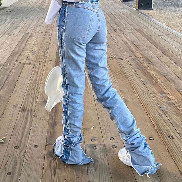 jeans inside-out stacked woman flare 2021 jeans high waist thin blue pockets demin fall streetwear female long pants
jeans inside-out stacked woman flare 2021 jeans high waist thin blue pockets demin fall streetwear female long pants