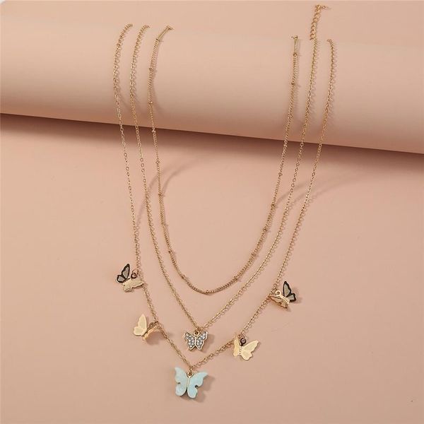 pendant necklaces luxury trendy graceful gold color multi-layer butterfly necklace charm for women party jewelry accessories gift, Silver
pendant necklaces luxury trendy graceful gold color multi-layer butterfly necklace charm for women party jewelry accessories gift, Silver