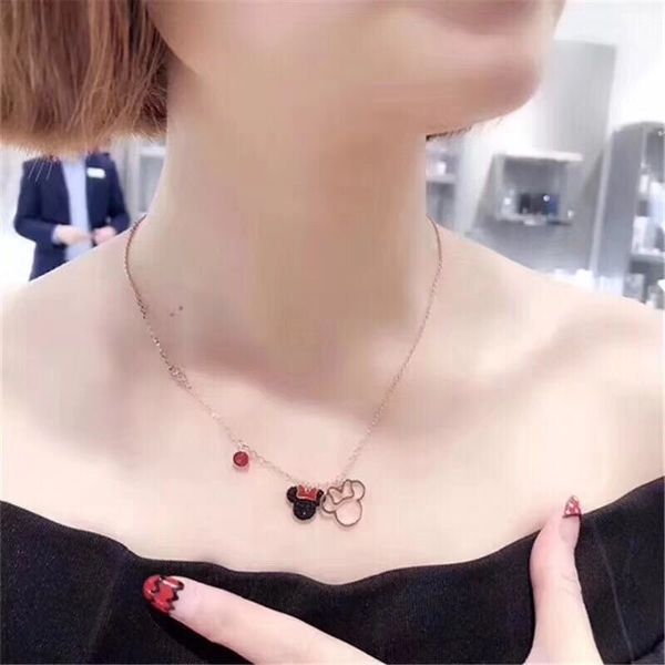 shi jiagao's mouse new women's titanium steel plated 18 k gold animal necklace clavicle chain, Silver
shi jiagao's mouse new women's titanium steel plated 18 k gold animal necklace clavicle chain, Silver