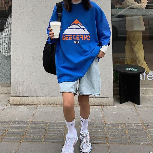 t-shirts women o-neck summer all-match ulzzang leisure print large size 4xl student streetwear korean style female trendy simple women', Black
t-shirts women o-neck summer all-match ulzzang leisure print large size 4xl student streetwear korean style female trendy simple women', Black
