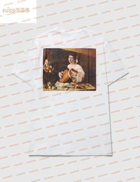 european american tide tee brand renaissance color madonna ow oil painting short-sleeved men and women wide the lute player graphic t-shirt, White;black
european american tide tee brand renaissance color madonna ow oil painting short-sleeved men and women wide the lute player graphic t-shirt, White;black