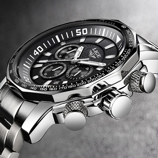 2020 lige brand luxury mens watches full steel watch male military sport waterproof watch men quartz clock relogio masculino, Silver
2020 lige brand luxury mens watches full steel watch male military sport waterproof watch men quartz clock relogio masculino, Silver