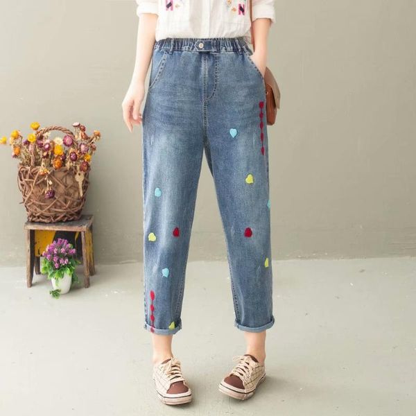 women's jeans womens summer fashion streetwear loose denim jean harem pants 3xl plus size cartoon heart embroidery boyfriend, Blue
women's jeans womens summer fashion streetwear loose denim jean harem pants 3xl plus size cartoon heart embroidery boyfriend, Blue