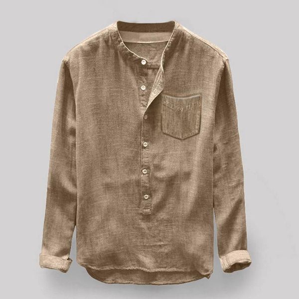 men's casual shirts men shirt stand collar long sleeve pullover leisure button japanese basic camisa harajuku, White;black
men's casual shirts men shirt stand collar long sleeve pullover leisure button japanese basic camisa harajuku, White;black