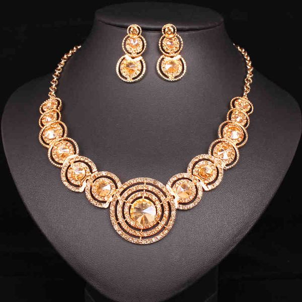 jewelry sets 2021 fashion dubai bridal gold filled crystal african earrings necklace choker wedding accessories for women, Black
jewelry sets 2021 fashion dubai bridal gold filled crystal african earrings necklace choker wedding accessories for women, Black