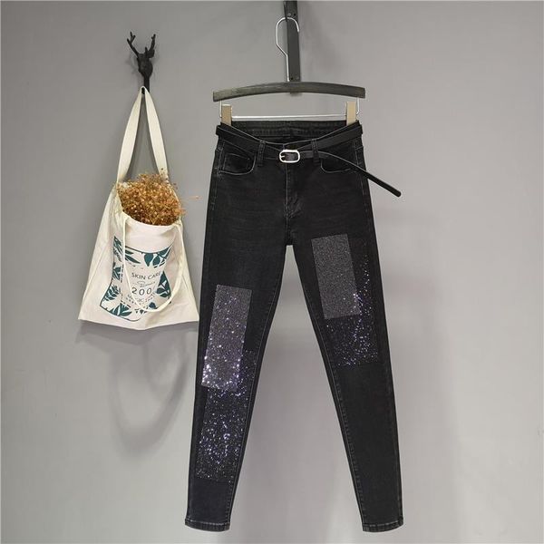 women 2021 spring autumn fashion slim solid color pants female high waist pockets jeans ladies long pencil trousers q705 women's, Blue
women 2021 spring autumn fashion slim solid color pants female high waist pockets jeans ladies long pencil trousers q705 women's, Blue