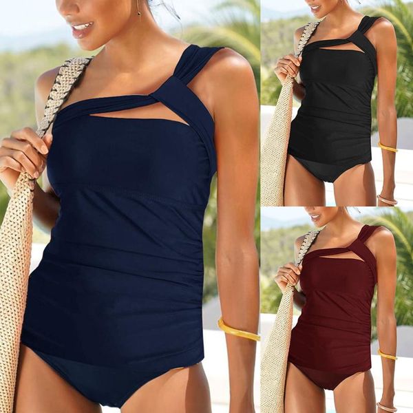 women's swimwear women 2021 summer fashion casual solid color split swimsuit twining one shoulder bikini maillot de bain femme, White;black
women's swimwear women 2021 summer fashion casual solid color split swimsuit twining one shoulder bikini maillot de bain femme, White;black