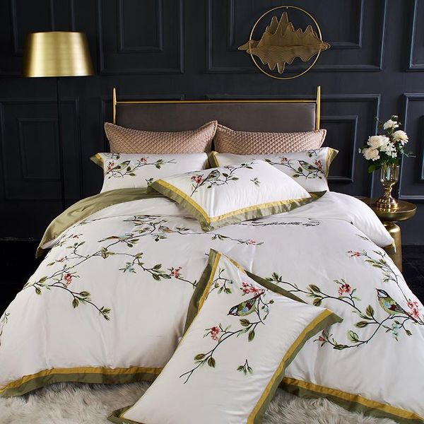 bedding sets chinese style flower bird embroidery 100s egyptian cotton white gray duvet cover bed sheet linen pillowcases set
bedding sets chinese style flower bird embroidery 100s egyptian cotton white gray duvet cover bed sheet linen pillowcases set