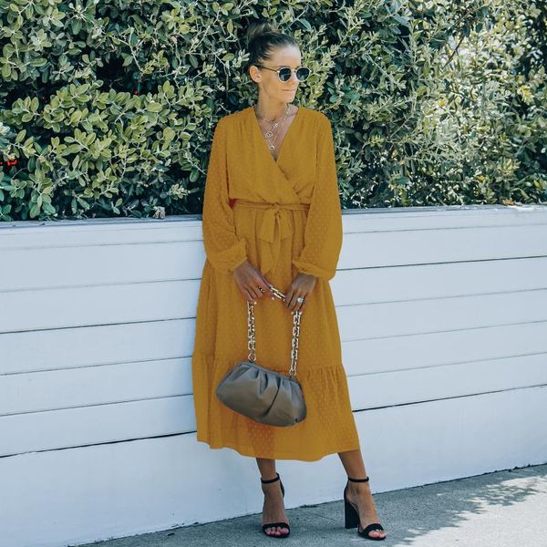 casual dresses elegant embroidery maxi dress polka dot solid bohemian long sleeve v neck bandage ruffle for women 2021 robe femme, Black;gray
casual dresses elegant embroidery maxi dress polka dot solid bohemian long sleeve v neck bandage ruffle for women 2021 robe femme, Black;gray