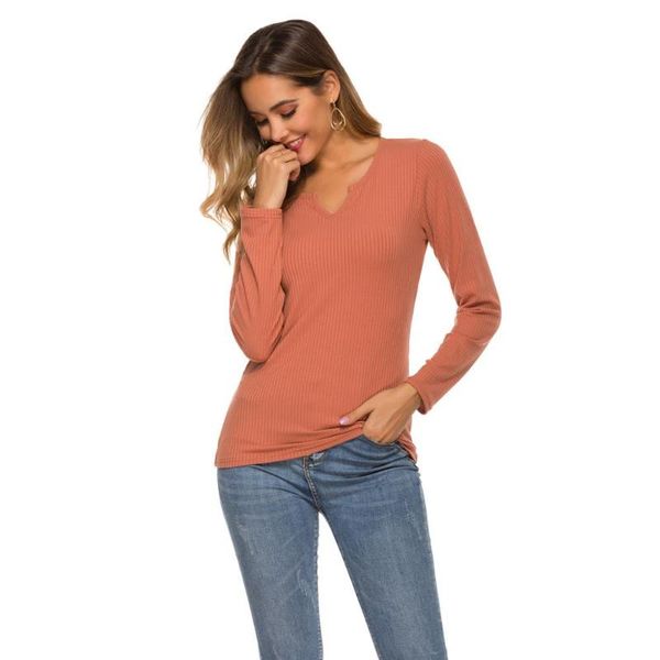 women's t-shirt women long sleeve tees ladies v neck slim solid spring summer base t shirts mt4130, White
women's t-shirt women long sleeve tees ladies v neck slim solid spring summer base t shirts mt4130, White