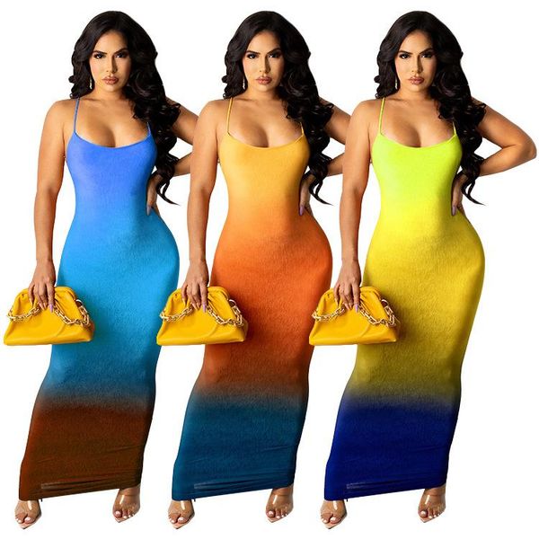 casual dresses zaggin 2021 summer women gradient 3-colors backless skinny maxi dress lady spaghetti strap sleeveless o-neck long, Black;gray
casual dresses zaggin 2021 summer women gradient 3-colors backless skinny maxi dress lady spaghetti strap sleeveless o-neck long, Black;gray