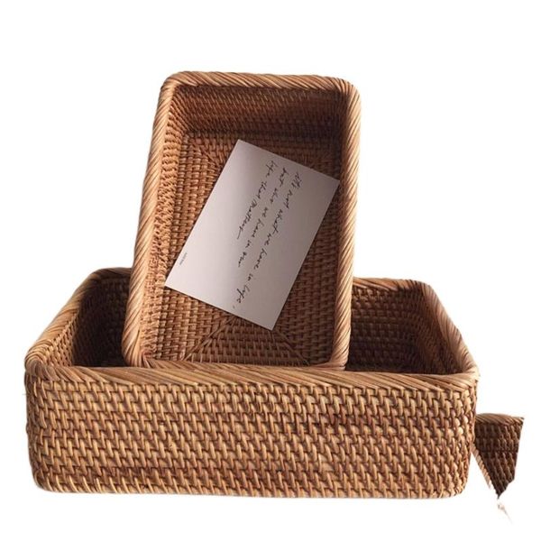 storage baskets manual rectangular weaving rattan wicker basket tea plate bread hand-knitted box simple portable picnic kitchen tool
storage baskets manual rectangular weaving rattan wicker basket tea plate bread hand-knitted box simple portable picnic kitchen tool