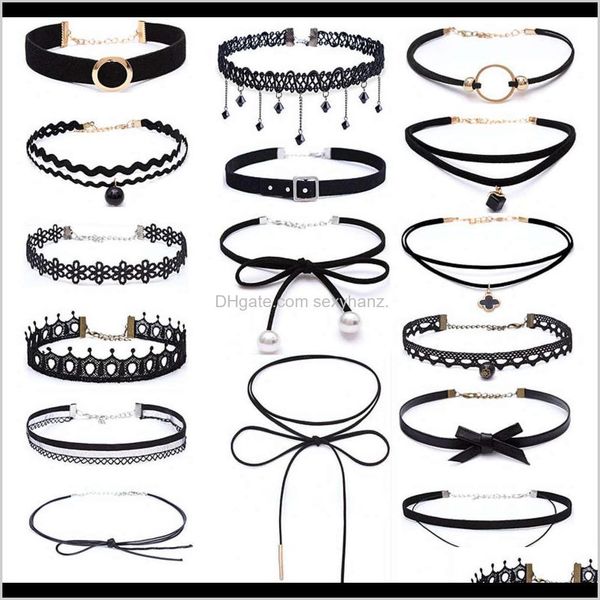 pendant necklaces & jewelry drop delivery 2021 pendants harajuku veet lace necklace womens short clavicle punk lori neck chain collar 69mhz, Silver
pendant necklaces & jewelry drop delivery 2021 pendants harajuku veet lace necklace womens short clavicle punk lori neck chain collar 69mhz, Silver