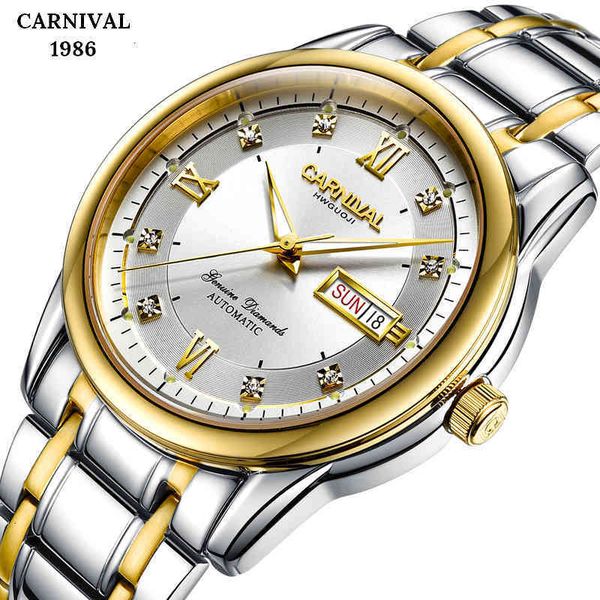 mechanical carnaval automatic men's watch clock sports male casual business complete steel reliefs hombre gift, Slivery;brown
mechanical carnaval automatic men's watch clock sports male casual business complete steel reliefs hombre gift, Slivery;brown