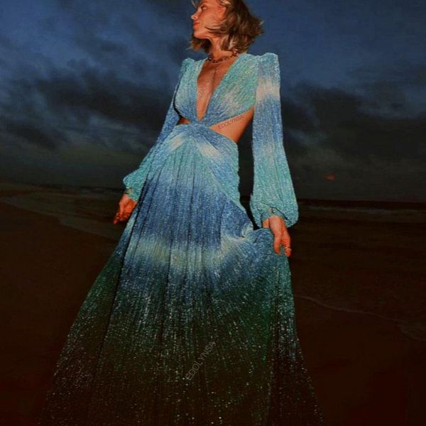 women's swimwear v-neck backless hollow out dress 2021 autumn women long lantern sleeve club party evening maxi dresses vestidos a916, White;black
women's swimwear v-neck backless hollow out dress 2021 autumn women long lantern sleeve club party evening maxi dresses vestidos a916, White;black