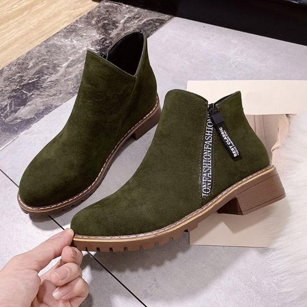 boots suede fashion ankle for women casual square heel zipper solid color short round toe booties ladies shoes zapatos de mujer, Black
boots suede fashion ankle for women casual square heel zipper solid color short round toe booties ladies shoes zapatos de mujer, Black