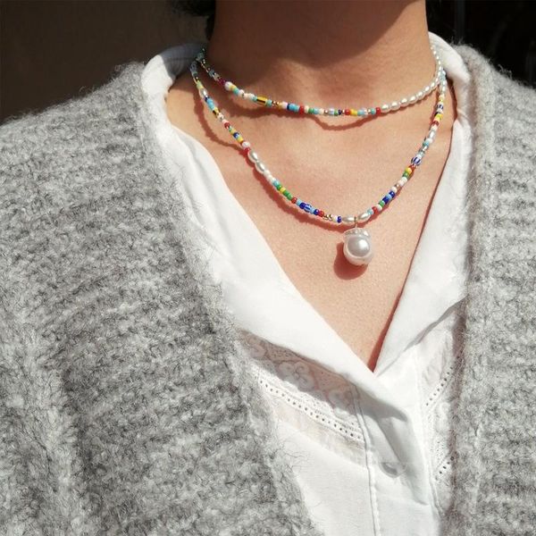 chokers autumn and winter fashion beaded pearl rice necklace women's handmade color diy long clavicle chain french sweater, Golden;silver
chokers autumn and winter fashion beaded pearl rice necklace women's handmade color diy long clavicle chain french sweater, Golden;silver