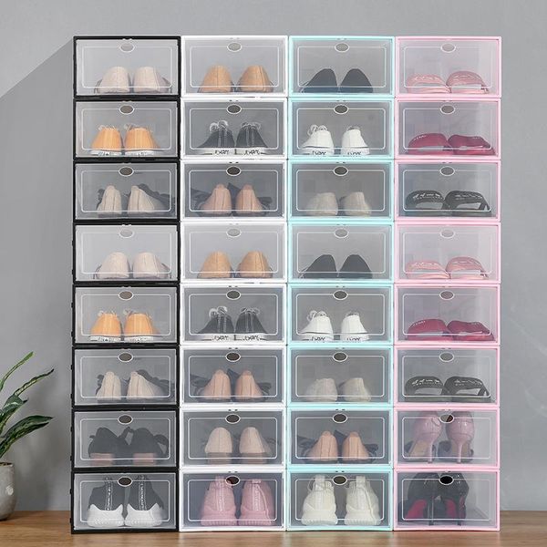 clothing & wardrobe storage 4pcs transparent shoebox shoe boxes thickened dustproof shoes organizer box can be superimposed combination cabi
clothing & wardrobe storage 4pcs transparent shoebox shoe boxes thickened dustproof shoes organizer box can be superimposed combination cabi