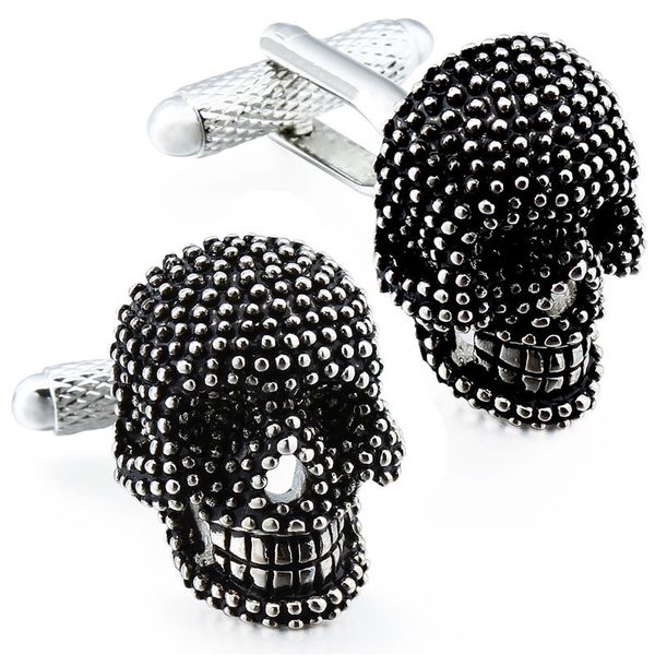 links charming skull personalized men's cuff brass metal cufflinks button wedding accessories jewelry for grooms, Silver
links charming skull personalized men's cuff brass metal cufflinks button wedding accessories jewelry for grooms, Silver