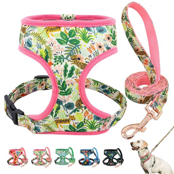 dog collars & leashes nylon harness and leash set fashion printed no pull pet vest lead for small medium large s e5k4
dog collars & leashes nylon harness and leash set fashion printed no pull pet vest lead for small medium large s e5k4