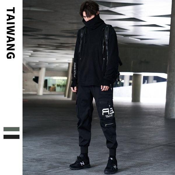 taiwang men's wear - multi bag overalls new pants high street fashion casual in autumn and winter 2020, White;black
taiwang men's wear - multi bag overalls new pants high street fashion casual in autumn and winter 2020, White;black