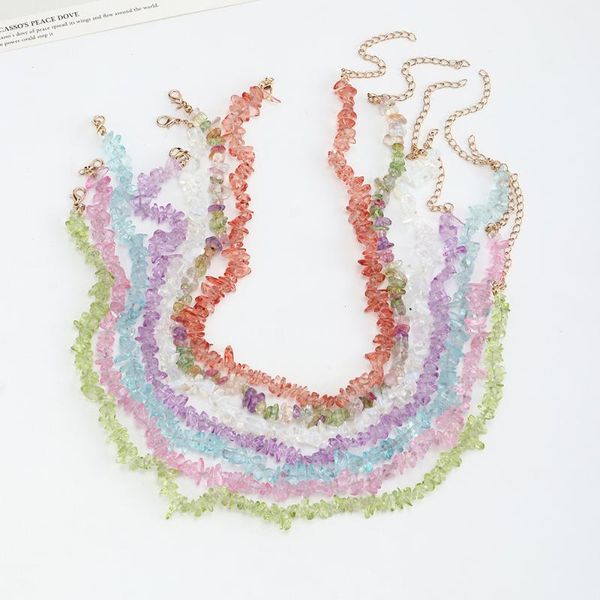 chokers bohemia colorful beads handamde natural semi-precious stones choker for women female boho fashion trendy necklace jewelry, Golden;silver
chokers bohemia colorful beads handamde natural semi-precious stones choker for women female boho fashion trendy necklace jewelry, Golden;silver