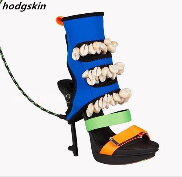 string bead shell summer ankle boots women sandals slingbacks high heels hook & loop toe zipper platform shoes, Black
string bead shell summer ankle boots women sandals slingbacks high heels hook & loop toe zipper platform shoes, Black