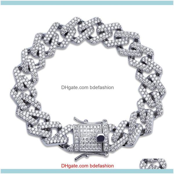 link, bracelets jewelry14mm 7/8/9/10inches cuban link chain bracelet micro pave cubic zircon iced out hiphop jewelry for male drop delivery, Black
link, bracelets jewelry14mm 7/8/9/10inches cuban link chain bracelet micro pave cubic zircon iced out hiphop jewelry for male drop delivery, Black