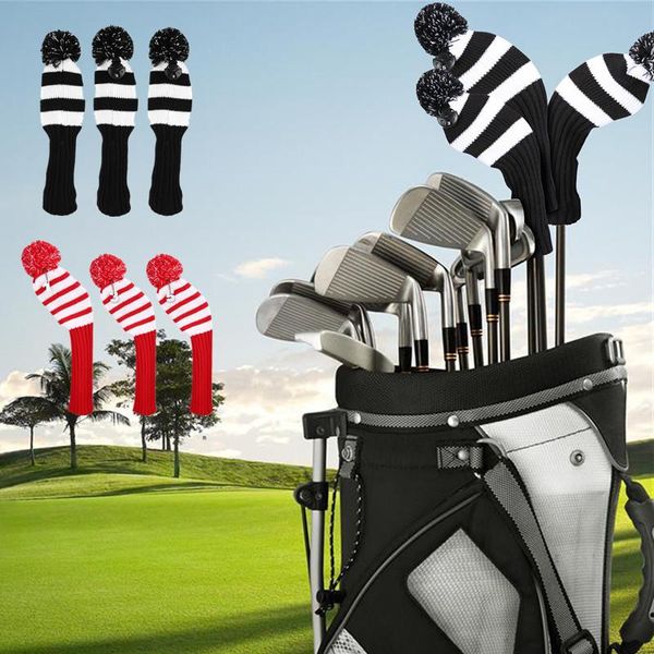 golf training aids 3pcs/set knitted club set protection driver fairway wood headovers covers with number tags
golf training aids 3pcs/set knitted club set protection driver fairway wood headovers covers with number tags