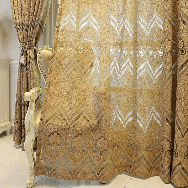 gold hollow embroidered voile curtains for living room bedroom villa luxurious romantic window screen drapes tulle ad690h curtain &
gold hollow embroidered voile curtains for living room bedroom villa luxurious romantic window screen drapes tulle ad690h curtain &