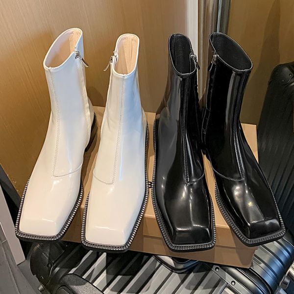 boots fashion autumn low heel women ankle cow patent leather beige black bling crystal square toe zipper office lady party shoes
boots fashion autumn low heel women ankle cow patent leather beige black bling crystal square toe zipper office lady party shoes