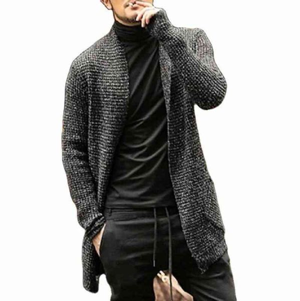 2021 brand spring and autumn new fashion men's long sve cardigan windbreaker sweater, Black
2021 brand spring and autumn new fashion men's long sve cardigan windbreaker sweater, Black
