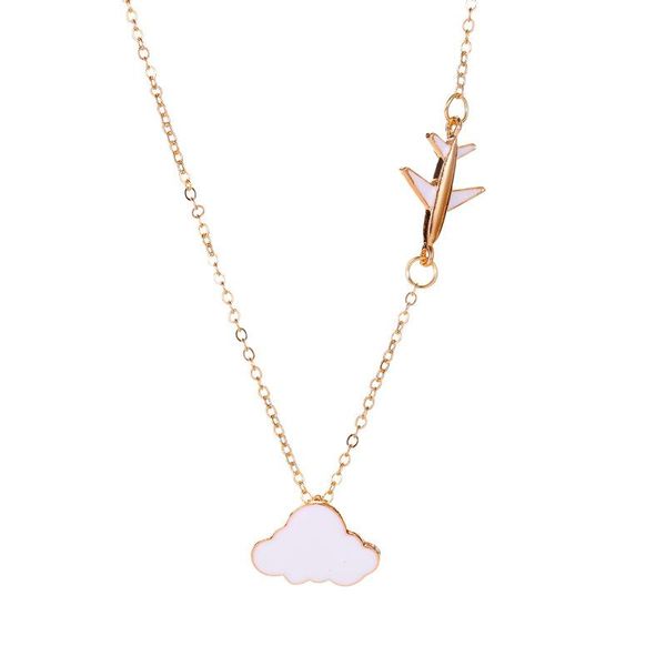 creative cartoon cloud airplane pendant necklace elegant women party gold long chain jewelry sweet cute girl fashion accessories necklaces, Silver
creative cartoon cloud airplane pendant necklace elegant women party gold long chain jewelry sweet cute girl fashion accessories necklaces, Silver