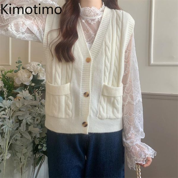 women's vests kimotimo sweater vest women 2021 autumn v-neck twist waistcoat korean chic solid overlap all-match sleeveless knit cardig, Black;white
women's vests kimotimo sweater vest women 2021 autumn v-neck twist waistcoat korean chic solid overlap all-match sleeveless knit cardig, Black;white
