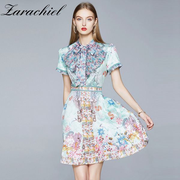 fashion designer party chiffon women 's bow collar flower print frill ruffles short dress female slim a-line dresses 210416, Black;gray
fashion designer party chiffon women 's bow collar flower print frill ruffles short dress female slim a-line dresses 210416, Black;gray
