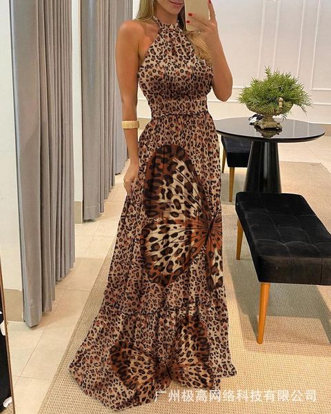 women's tracksuits european and american leopard print sleeveless dress, Gray
women's tracksuits european and american leopard print sleeveless dress, Gray