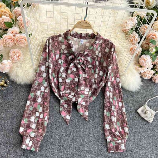 spring fashion style ladies blouse bow tie irregular color matching blusa geometric printing shirt gk566 210507, White
spring fashion style ladies blouse bow tie irregular color matching blusa geometric printing shirt gk566 210507, White