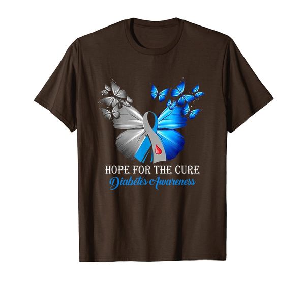 hope for the cure diabetes awareness butterfly gray blue tee t-shirt, White;black
hope for the cure diabetes awareness butterfly gray blue tee t-shirt, White;black