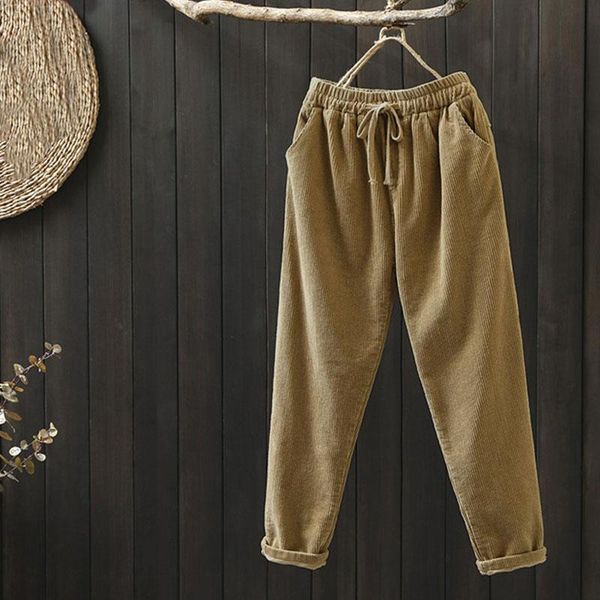 women's pants & capris plus size corduroy 2021 zanzea trouser harem drawstring long pantalon female palazzo casual turnip woman, Black;white
women's pants & capris plus size corduroy 2021 zanzea trouser harem drawstring long pantalon female palazzo casual turnip woman, Black;white
